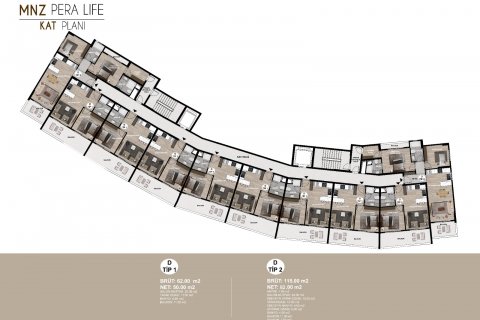 2+1 Lägenhet  i Erdemli, Mersin, Turkiet Nr. 192771 - 13