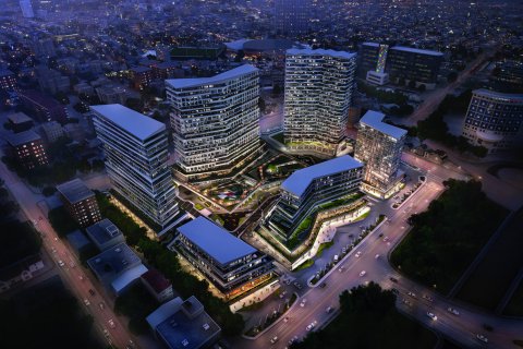 آپارتمان در Küçükçekmece،  Istanbul ، ترکیه 2 خوابه ، 126 متر مربع.  شماره 187046 - 1