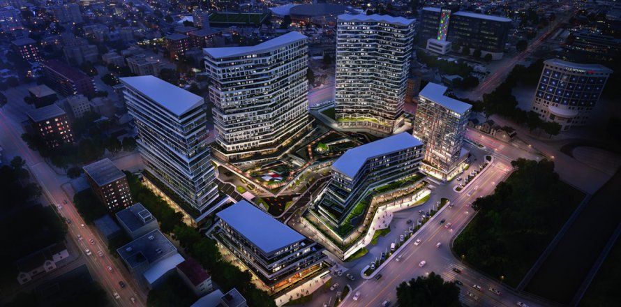 آپارتمان در Küçükçekmece،  Istanbul ، ترکیه 2 خوابه ، 126 متر مربع.  شماره 187046