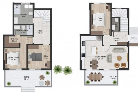 3+1 Wohnung  in Marmaris, Mugla, Türkei Nr. 194203 - 3