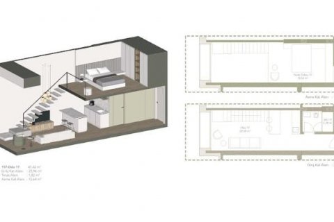 Продажа квартиры  в Кягытхане, Стамбуле, Турция студия, 45м2, №187115 – фото 12