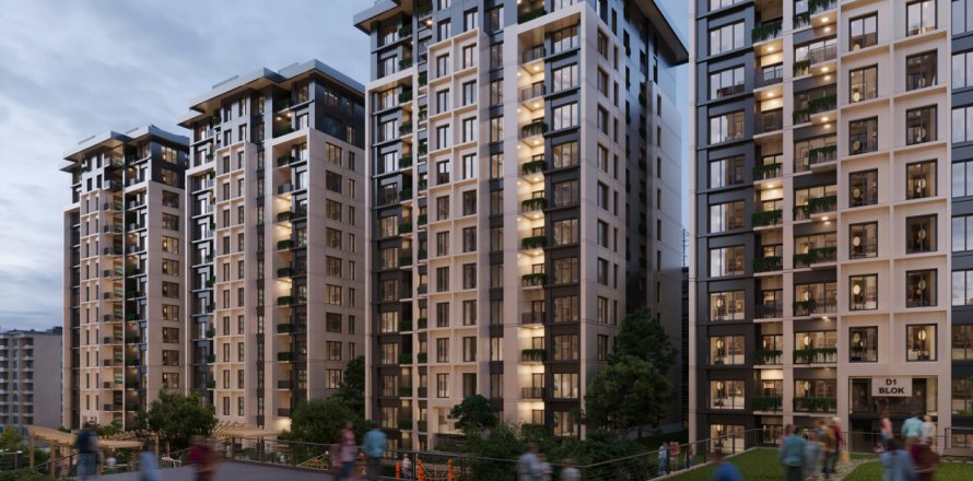 آپارتمان در Bagcilar،  Istanbul ، ترکیه 1 خوابه ، 65 متر مربع.  شماره 188853