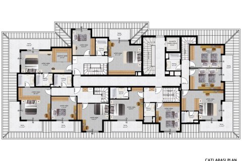 آپارتمان در  Alanya ، ترکیه 2 خوابه ، 65 متر مربع.  شماره 62756 - 24