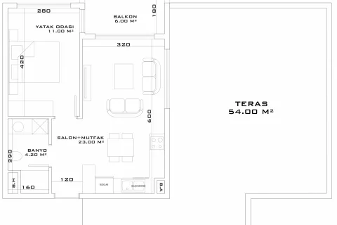 1+1 Wohnung  in Aksu, Antalya, Türkei Nr. 182879 - 26