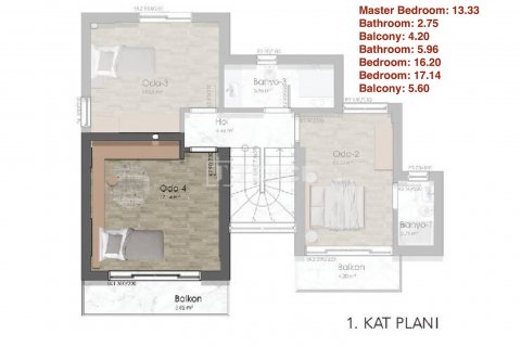 Продажа виллы в Кушадасы, Айдыне, Турция 5+1, 220м2, №193830 – фото 16