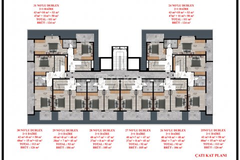 Продажа квартиры  в Аланье, Анталье, Турция 1+1, 57м2, №193831 – фото 14