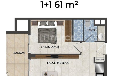 Daire  1+1  Alanya, Antalya, Türkiye №193489 - 16
