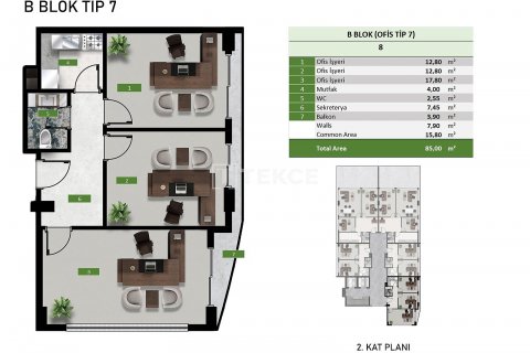 Продажа офиса  в Аланье, Анталье, Турция, 115м2, №193091 – фото 16