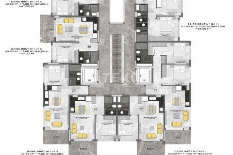 Продажа квартиры  в Аланье, Анталье, Турция 3+1, 187м2, №188065 – фото 3