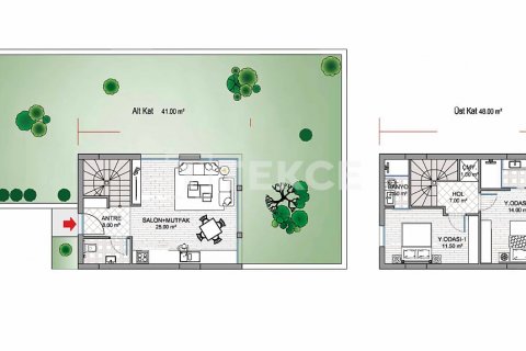 2+1 Villa  i ankara, Turkiet Nr. 192694 - 24