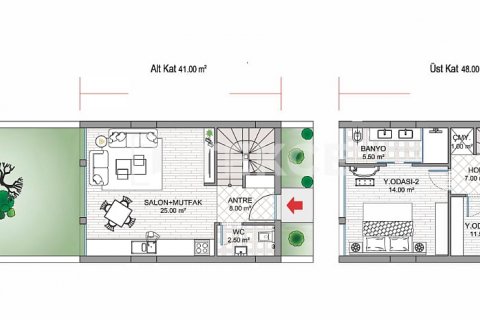 2+1 Villa  i ankara, Turkiet Nr. 192694 - 26