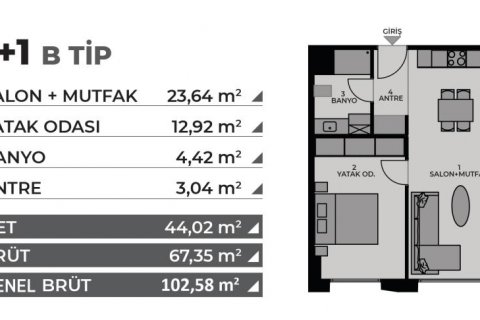 Lejlighed  i Istanbul, Tyrkiet Nr. 186096 - 22
