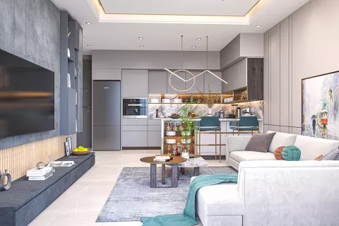 Продажа квартиры  в Аксу, Анталье, Турция 1+1, 57м2, №183233 – фото 4