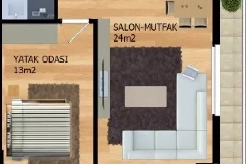 Apartment for sale  in Alanya, Antalya, Turkey, 1 bedroom, 61m2, No. 189446 – photo 28