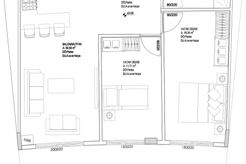 Apartment for sale  in Aksu, Antalya, Turkey, 2 bedrooms, 87m2, No. 189495 – photo 18