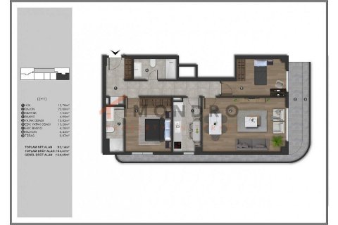 Продажа квартиры  в Кягытхане, Стамбуле, Турция 2+1, 91м2, №190218 – фото 15