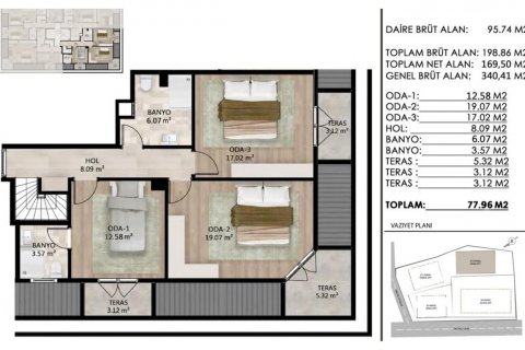 Продажа квартиры  в Бешикташе, Стамбуле, Турция 3 комн., 59м2, №183784 – фото 14