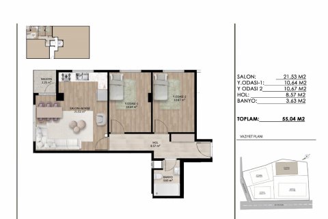 Продажа квартиры  в Бешикташе, Стамбуле, Турция 3 комн., 59м2, №183784 – фото 8