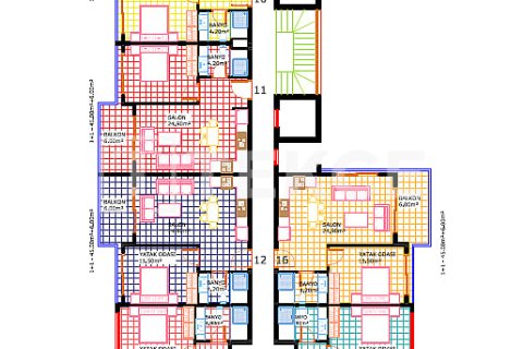 2+1 Penthouse i Alanya, Antalya, Tyrkiet Nr. 181983 - 29