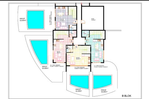 2+1 Penthouse i Alanya, Antalya, Tyrkiet Nr. 181983 - 30