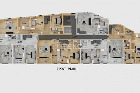 Продажа квартиры  в Чинарджике, Ялове, Турция 2+1, 110м2, №193391 – фото 12