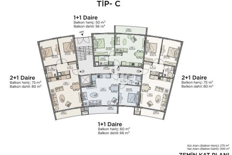 Продажа квартиры в Гирне, Северный Кипр 2+1, 83м2, №190458 – фото 27