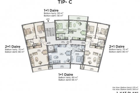 Продажа квартиры в Гирне, Северный Кипр 2+1, 83м2, №190458 – фото 28