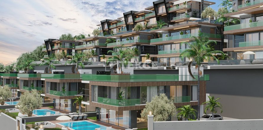 4+2 Villa  i Alanya, Antalya, Tyrkia Nr. 177909