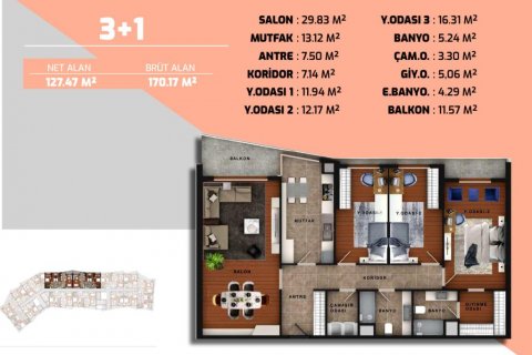 Apartment for sale  in Istanbul, Turkey, 189m2, No. 186338 – photo 27