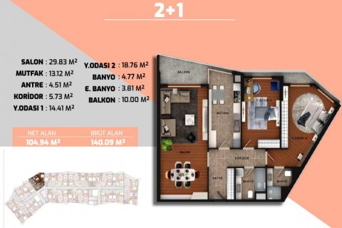 Apartment for sale  in Istanbul, Turkey, 189m2, No. 186338 – photo 24