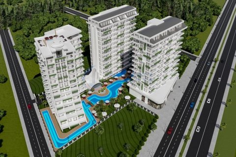 آپارتمان در  Alanya ، ترکیه 1 خوابه ، 57 متر مربع.  شماره 211429 - 1