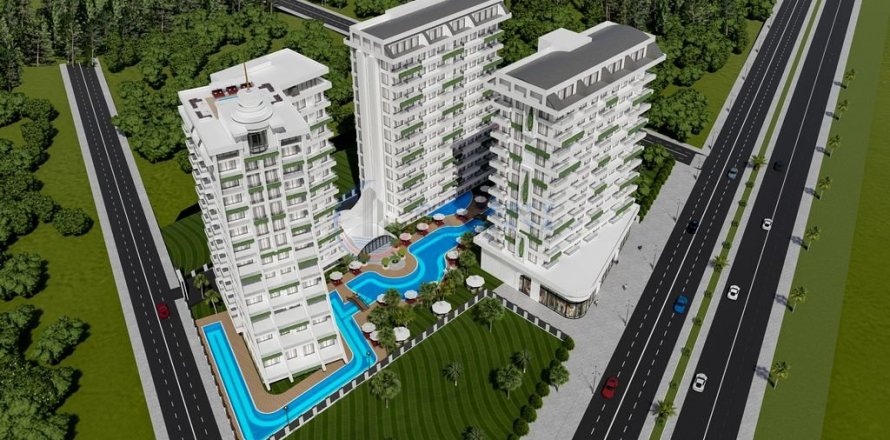 آپارتمان در  Alanya ، ترکیه 1 خوابه ، 57 متر مربع.  شماره 211429