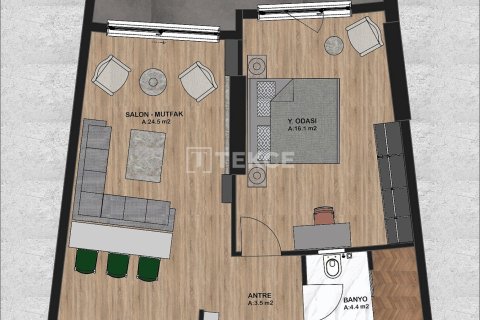 1+1 Lejlighed  i Trabzon, Tyrkiet Nr. 191293 - 6