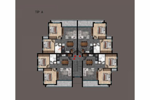 آپارتمان در Girne ، ترکیه 2 خوابه ، 84 متر مربع. شماره 191503 - 14