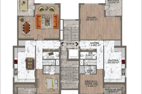 Продажа квартиры  в Бурсе, Турция 4+1, 280м2, №186708 – фото 16