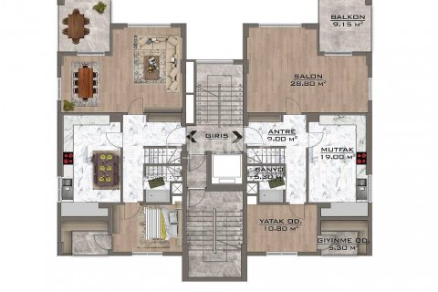 Apartment for sale  in Bursa, Turkey, 3 bedrooms, 168m2, No. 186707 – photo 17