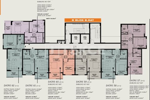Penthouse for sale  in Alanya, Antalya, Turkey, 1 bedroom, 58m2, No. 161459 – photo 21