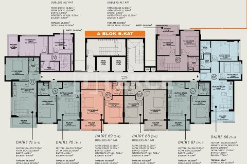 Penthouse for sale  in Alanya, Antalya, Turkey, 1 bedroom, 58m2, No. 161459 – photo 24