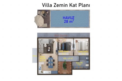 Продажа виллы  в Гирне, Северный Кипр 3+1, 140м2, №187719 – фото 13