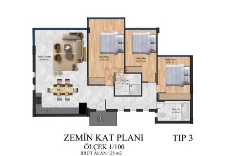 Продажа виллы  в Гирне, Северный Кипр 3+1, 125м2, №187718 – фото 7