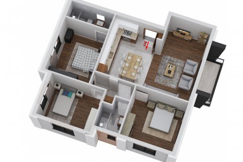 Apartment for sale  in Girne, Northern Cyprus, 96m2, No. 210677 – photo 11