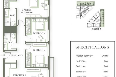 Продажа квартиры  в Гирне, Северный Кипр 4 комн., 90м2, №210679 – фото 12