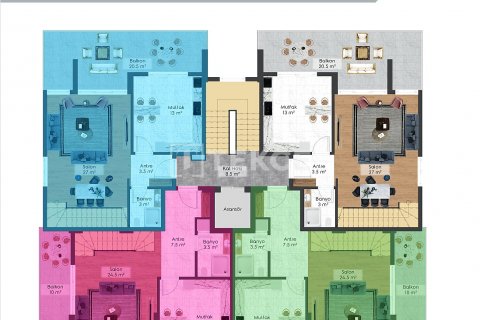 Продажа квартиры в Гемлике, Бурсе, Турция 3+1, 192м2, №184396 – фото 18