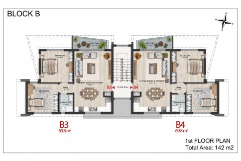 Leilighet  i Alsancak, Girne,  Nr. 211036 - 24