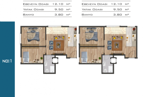 Продажа квартиры  в Стамбуле, Турция 3 комн., 91м2, №186200 – фото 26