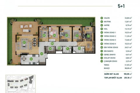 آپارتمان در Istanbul ، ترکیه 2 خوابه ، 84 متر مربع. شماره 189656 - 11