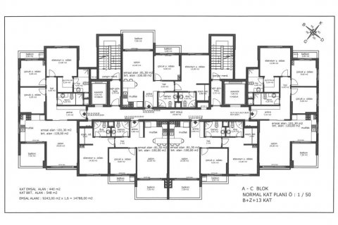 Продажа квартиры  в Мерсине, Турция 3 комн., 100м2, №186125 – фото 28