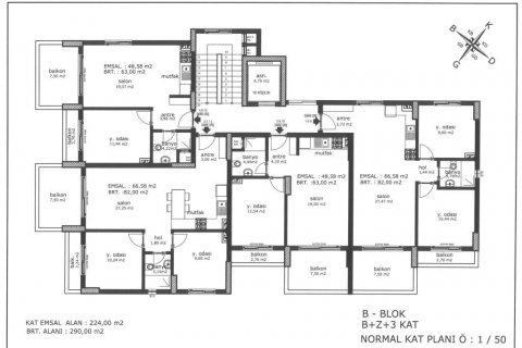Продажа квартиры  в Мерсине, Турция 3 комн., 100м2, №186125 – фото 27