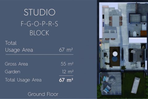 Продажа квартиры  в Фамагусте, Северный Кипр 2 комн., 55м2, №210789 – фото 22