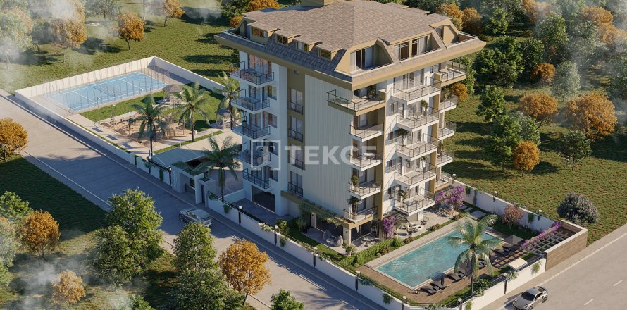 2+1 Takvåning i Alanya, Antalya, Turkiet Nr. 191592